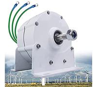 Generador eléctrico sin engranajes trifásico de 5000 W, dinamo de imán permanente con controlador para turbinas eólicas verticales y horizontales (12 V, 24 V, 48 V)