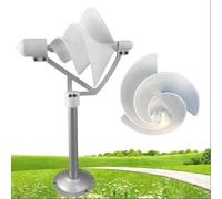 Generador eólico micro espiral 10W, turbina vertical de imán permanente con arranque a baja brisa, kit de energía silencioso para proyectos DIY, hogar y experimentos científicos(2pcs)