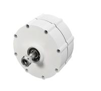 Generador eólico, nerador de imán permanente sin engranajes, eléctrico 5kW for molino viento, dinamo, turbina agua, 5000W, 12V, 24V, 48V, for uso doméstico(No Base,DOUBLE SHAFT_24V_5KW)