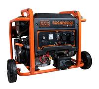 Generador Gasolina Black+Decker Bxgnp6510e 6500W arranque eléctrico y kit ruedas