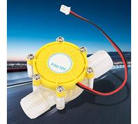 Generador Hidroeléctrico Cro, Micro Turbina Hidráulica, Turbina Hidroeléctrica Mini, Turbina Eau, Generador de Turbina F50 Micro Hidro Dc, Bomba de Flujo de Agua, Turbina (F50 12V amarillo transparent