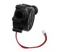 Generador hidroeléctrico G1/2 con salida de 12 V CC, silencioso ≤ 55 dB para radio y LED, caudal 3,5 - 20 l/min, carcasa de plástico resistente, color negro (salida 12 V DC)