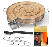 Generador/Serpentina de humo frío para ahumadero de carne y pescado + 4 ganchos y 1 cepillo de limpieza - Guía digital PDF para descargar (offert)