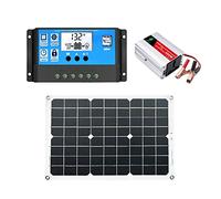 Generador Solar 300W - Salidas CA 220V, Inversor Portátil, Respaldo Emergencia, Energía Off-Grid Hogar, Aventuras al Aire Libre | Batería Solarr de Respaldo y Panel Solar para Energía Renovable Usos