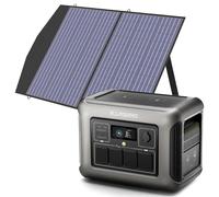 Generador solar ALLPOWERS R1500, central eléctrica de 1152Wh, equipada con un panel solar SP027 de 100W, 4 tomas AC de 1800W, 2 tomas PD de 100W para carga rápida, apto para camping, RV, emergencia