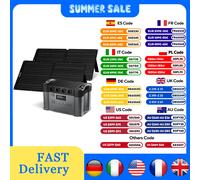 Generador Solar Portátil ALLPOWERS S2000 PRO 2400W, Fuente de Energía de Reserva de Alta Potencia para Emergencias, Camping al Aire Libre, Uso Doméstico y RV 1500Wh 2400W