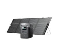 Generador solar EcoFlow DELTA 2 1024 Wh con panel solar 220 W | Batería LFP, carga rápida, estación de energía portátil para la alimentación de reserva del hogar, el camping