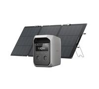 Generador solar ECOFLOW DELTA 3 Classic 1024Wh con panel solar de 160 W | Batería LiFePO4, salida CA 1800 W (pico 3600 W), USB-C 100 W, Estación de energía portátil para camping/caravana