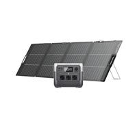 Generador solar ECOFLOW RIVER 2 Pro 768Wh con panel solar de 220 W | Batería LiFeP04, 3 tomas de CA de 800 W de potencia, estación de energía portátil para aire libre, camping, viaje, caravanas