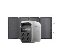Generador solar EF ECOFLOW DELTA 3 Plus con panel solar de 220 W, entrada 1000 W, batería LFP, estación de energía portátil 1024 Wh, para doméstica, emergencia