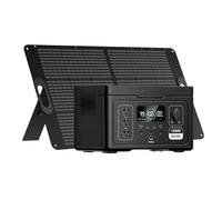 Generador Solar Portátil LiFePO4 De 1200 W Y 992 WH con Paneles Solares De 100 W Y Estación De Carga Dual Tipo C De 140 W.(1pcs)
