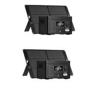 Generador Solar Portátil LiFePO4 De 1200 W Y 992 WH con Paneles Solares De 100 W Y Estación De Carga Dual Tipo C De 140 W.(2pcs)