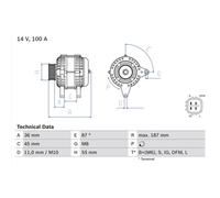 BOSCH 0 986 046 120 Alternador