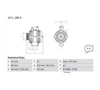 Bosch 986047670 Alternador