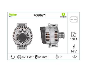 Generador trifásico VALEO ORIGINS NEW VALEO 439671