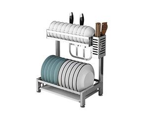 General 304 Stainless Steel Dish Drainer Cutlery Drying Rack Kitchen Storagehome Utensil Holderdish Rack For Forks Spoons and Chopsticks.，B