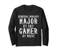 General Biology by Day Gamer by Night Biologist Video Gamers Manga Larga