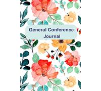 General Conference Journal, Orange, Yellow, and Green Notebook, Writing Book, 140 lined pages, 6x9 inch