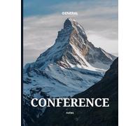 General Conference Notebook Church of Jesus Christ of LDS Study Journal Youth Missionary Gift photo mountain peak landscape cover one year two ... book neutral one year two conferences