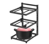 General - Estante de almacenamiento ligero para debajo del fregadero, acabado espía ajustable y construcción de material grueso que hacen que nuestros pantalones delgados sean accesorios organizadores