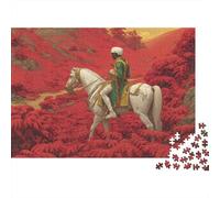 General futurista en un Caballo Blanco 38x26cm/1000pcs Puzzle Adecuado para Adultos Y Multitud Mayores De 14 Años
