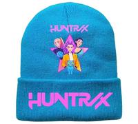 General Gorro de punto de pura lana Witch Hunt, gorro de pescador de invierno, gorro de lana cálido for exteriores de color sólido de moda Demon Hunter(A1)