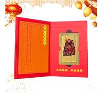 General Li Cheng Amulet - Decoración de buena, decoración de estudio para el hogar, año del papel coleccionable de para hombres mujeres