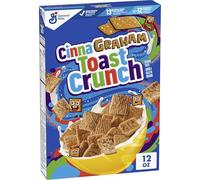 General Mills CinnaGraham Toast Crunch Trigo integral edulcorado y cereales de maíz, 340 g