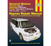 General Motors covering Chevrolet Venture, Oldsmobile Silhouette, Pontiac Trans Sport & Montana (1997-2005) Haynes Repair Manual (USA): Venture, ... 1997-2005 (Hayne's Automotive Repair Manual)