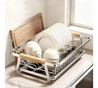 General Multifunctional Large Dish Drainers Dish Racks For Kitchen Counter For Bowls Cups Bottles,Stainless Steel Color-M