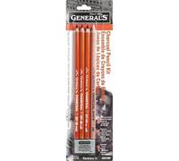 General Pencil - Kit de lápices de carbón, multicolor, 1,27 x 6,98 x 24,76 cm