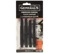 General Pencil - Varillas de carbón comprimido, multicolor, 4 unidades (paquete de 1)