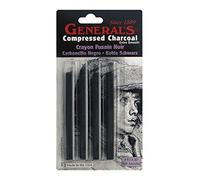 General Pencil - Varillas de carbón comprimido, multicolor, 4 unidades (paquete de 1)