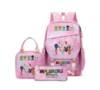 General Sprunki Music rhythm box pattern Mochila Niñas Niños Niños Mochila Niños Mochila Hombres Mujeres Mochila informal(A1)