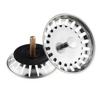 General Tapones para fregadero de cocina que atrapan residuos de alimentos, drenajes rápidos, no erosión, instalación sencilla para tapones de fregadero de acero de 80 a 82 mm