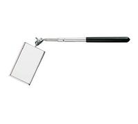 General Tools Espejo de inspección de vidrio telescópico, 3-1/2 pulgadas por 2 pulgadas de espejo oblongo (560)