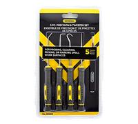 General Tools Juego de 5 sondas de precisión, púas y pinzas para manualidades, pasatiempos y electrónica, herramientas manuales, color negro