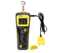 General Tools Medidor de humedad, tipo pin o sin pin, detección profunda con sensor y sonda remota (MMD950)