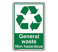 General Waste - Señal de reciclaje (A4-210 x 297 mm)