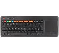 GeneralKeys TV Teclado: Teclado inalámbrico w. Panel táctil para televisores Inteligentes de Samsung y Mucho más, Ordenador Personal, PS3 / 4 (inalambrico con Panel táctil, Inteligente TV)