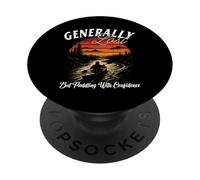 GENERALMENTE PERDIDO Pero Paddling con Confianza Aventuras en Canoa PopSockets PopGrip Adhesivo