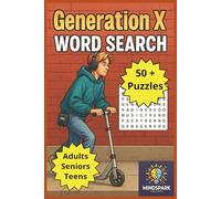 Generation X Word Search: Word search with easy to read print about Gen X, 6x9 50+ puzzles, gift for Birthday, Holiday, Christmas or just relaxing