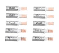 Generchin 10 Piezas de Terminales de Cable de Aluminio y Cobre para Disyuntor, Conectores de Cable para Medidor Eléctrico, Terminales de Cable Bimetálicos DTLC-25