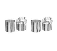 Generchin 12 Piezas Anillos para Pan Hamburguesa, Molde para Hamburguesas, Moldes Anillo Grandes 4 Pulgadas para Cocinar, Anillos Cocina para Huevos, Panecillos, Panqueques