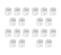 Generchin 120 Piezas de Hilo de Bordar Acrílico, Organizadores de Hilo de Bordar Transparentes, Bobinas de Hilo Fino, Bobinas de Hilo de Punto de