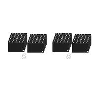 Generchin 124 Piezas de Divisores de Tarjetas de Índice Negros de 3X5, Divisores de Tarjetas de Índice con Pestañas Alfabéticas con Organizador de Tarjetas de Índice de Anillo