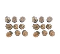 Generchin 18 Uds. Sellos con de Animales, Molde con de Animales, Grabado de Madera, Juguetes para Niños, Suelo Fangoso, Campo Nevado, Bosque con Estampado de Pasos