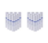 Generchin 20 Unidades de Filtro de Agua Universal, Cartucho de Filtro de AlgodóN PP, Filtros de Agua para Sedimentos, Material de Polipropileno, 1 MicróMetro