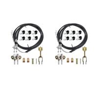 Generchin 2X 330-9371 Kit de Cable de Freno de Estacionamiento Universal de Disco/Tambor. Kit de Cable de Freno de Emergencia. Reemplazo 140-14415-R. Accesorios para Automóvil.