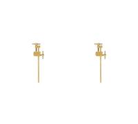 Generchin 2X Abrazadera Paralela de Latón para Carpintería, Abrazadera de Fijación Rápida, Accesorio Auxiliar para Tablero de Empalme, Panel de Posicionamiento de 18 cm.